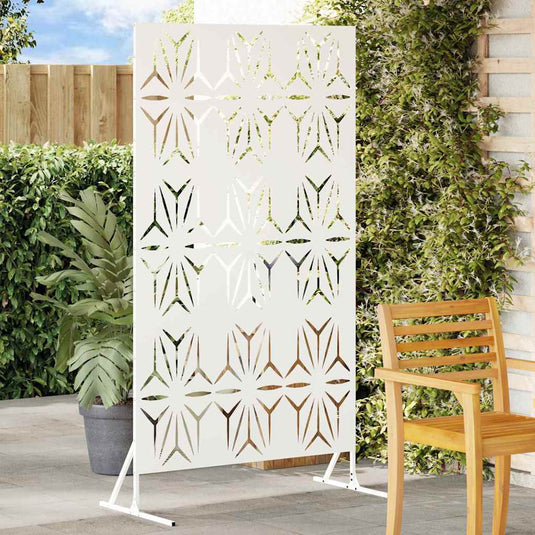 Vidaxl privacyscherm wit 100 x 50 x 180 cm staal