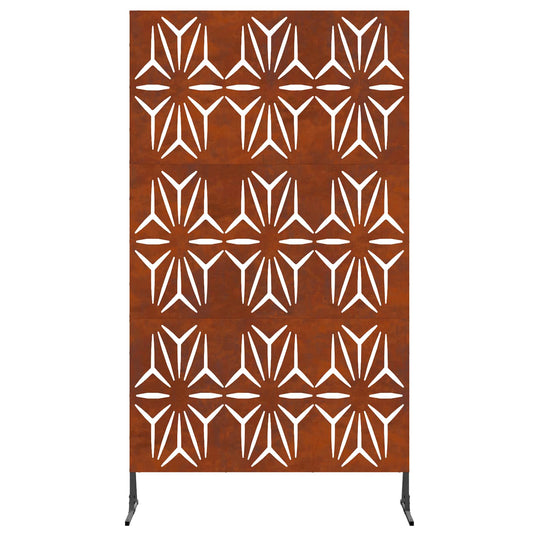 Vidaxl privacyscherm grijs 100 x 50 x 180 cm cortenstaal