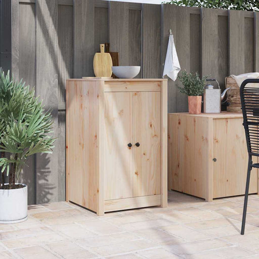 Vidaxl keukendeur meppel bruin eiken 50 x 9 x 82 cm massief grenenhout