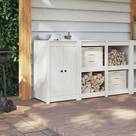 Vidaxl keukendeur wit 50 x 9 x 82 cm massief grenenhout
