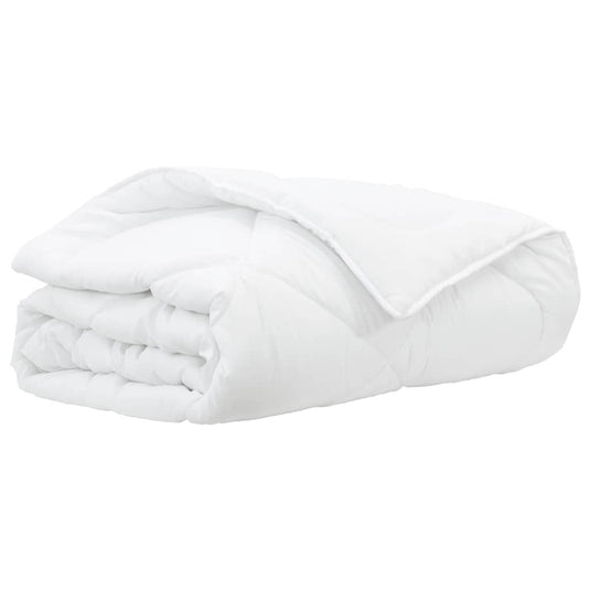 Vidaxl zomer dekbed wit 220 x 135 x 3 cm polyester