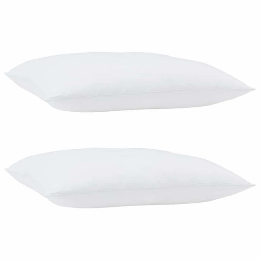 Vidaxl hoofdkussen met kussen wit katoen en polyester