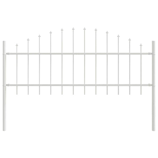 Vidaxl tuinhek wit 170 x 140 cm gepoedercoat staal