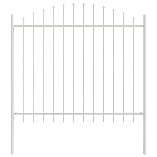 Vidaxl tuinhek wit 170 x 165 cm gepoedercoat staal