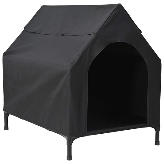 Vidaxl huis voor huisdieren zwart 110 x 75 x 90 cm staal