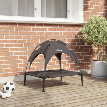 Vidaxl hondenbed bruin 62 x 48 x 61 cm staal