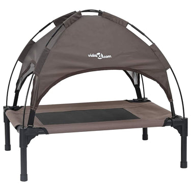 Vidaxl hondenbed bruin 62 x 48 x 61 cm staal
