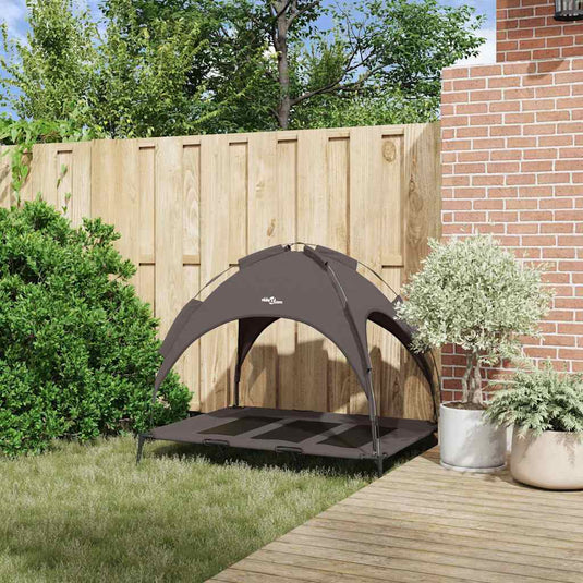 Vidaxl hondenbed bruin 122 x 93 x 106,5 cm staal