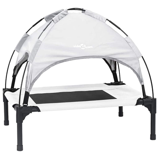 Vidaxl hondenbed zilvergrijs 76 x 62 x 70,5 cm staal