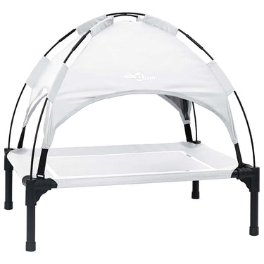 Vidaxl hondenbed zilvergrijs 71 x 64 x 71 cm staal