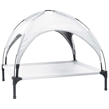 Vidaxl hondenbed zilvergrijs 104 x 86 x 84,5 cm staal