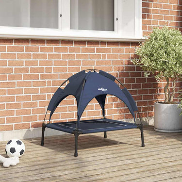 Vidaxl hondenbed marineblauw 63 x 49,5 x 60 cm staal