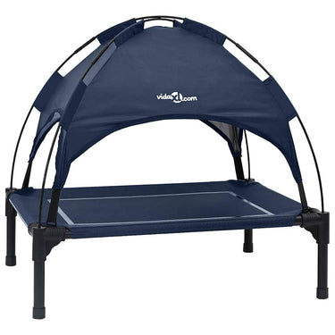 Vidaxl hondenbed marineblauw 63 x 49,5 x 60 cm staal