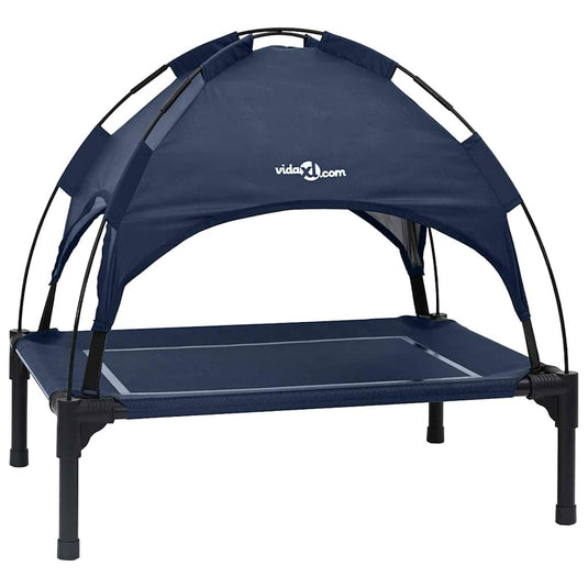 Vidaxl hondenbed marineblauw 71 x 64 x 71 cm staal