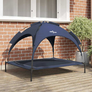Vidaxl hondenbed marineblauw 104 x 86 x 84,5 cm staal