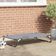 Vidaxl hondenbed lichtgrijs 90 x 55 x 18 cm staal