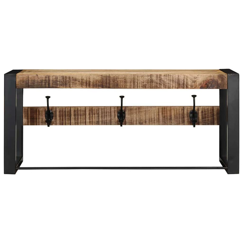 Load image into Gallery viewer, Vidaxl kapstok 80x35x35 cm massief ruw mangohout
