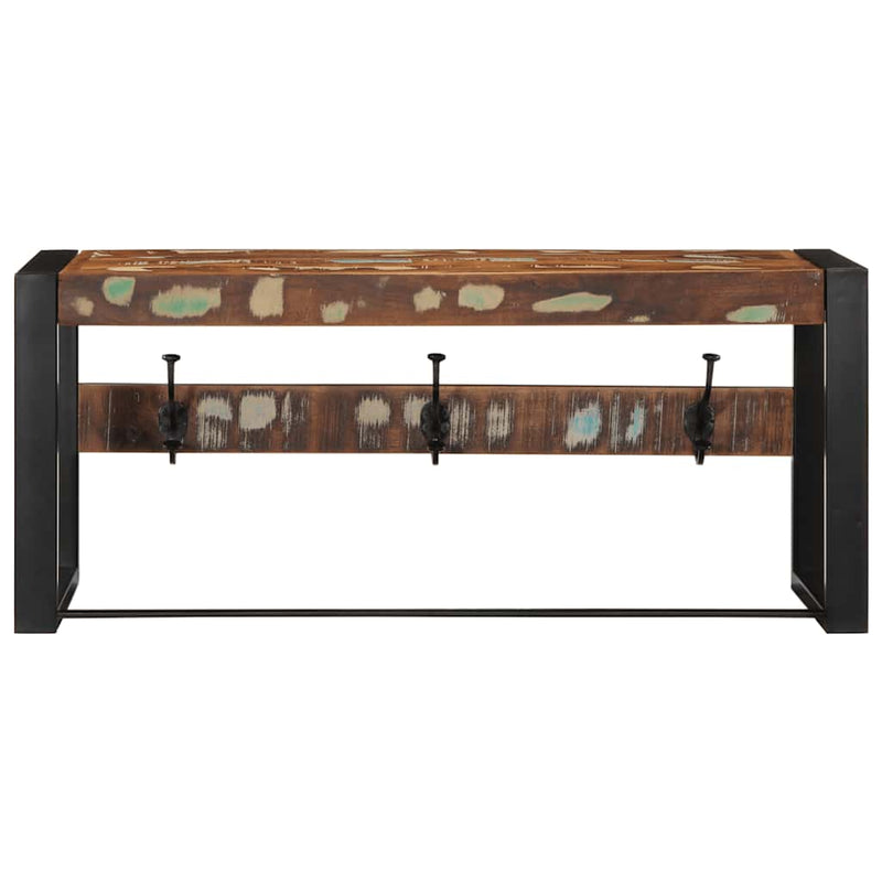 Chargez l'image dans la visionneuse de la galerie, Vidaxl kapstok 80x35x35 cm massief gerecycled hout meerkleurig
