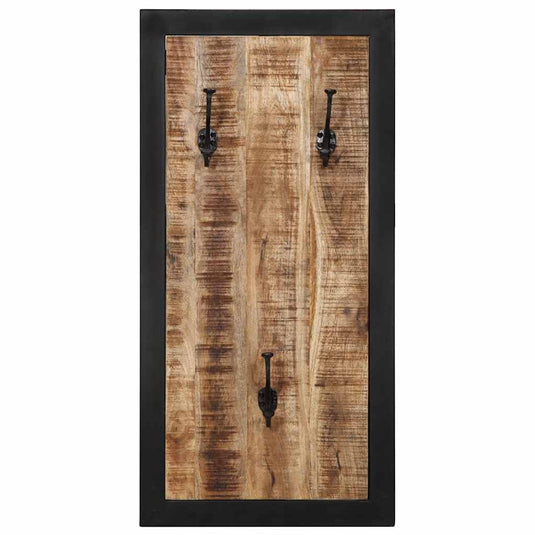 Vidaxl kapstok 40x2x80 cm massief ruw mangohout