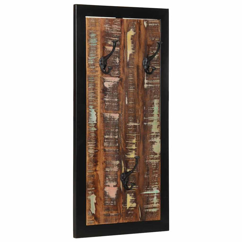 Chargez l'image dans la visionneuse de la galerie, Vidaxl kapstok 40x2x80 cm massief gerecycled hout meerkleurig

