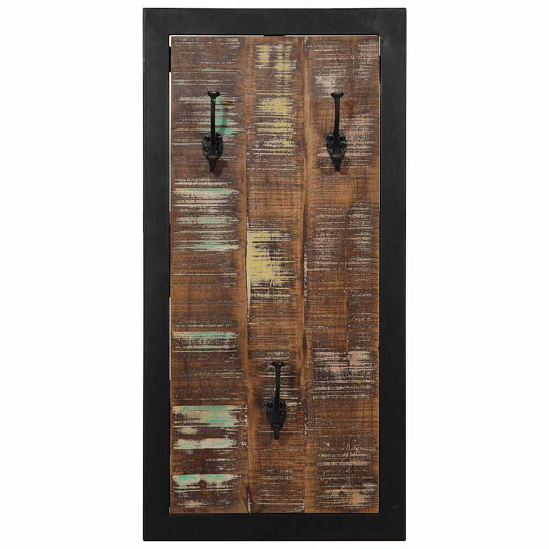 Chargez l'image dans la visionneuse de la galerie, Vidaxl kapstok 40x2x80 cm massief gerecycled hout meerkleurig
