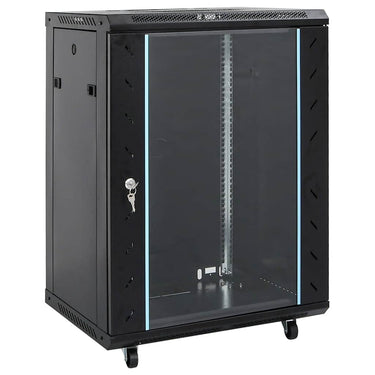 Vidaxl netwerkkast 15u 19 ip20 60x45x86 cm zwart