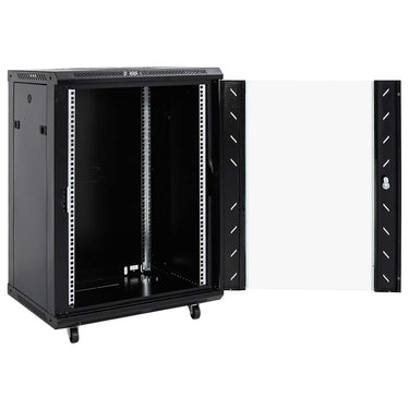 Vidaxl netwerkkast 15u 19 ip20 60x45x86 cm zwart