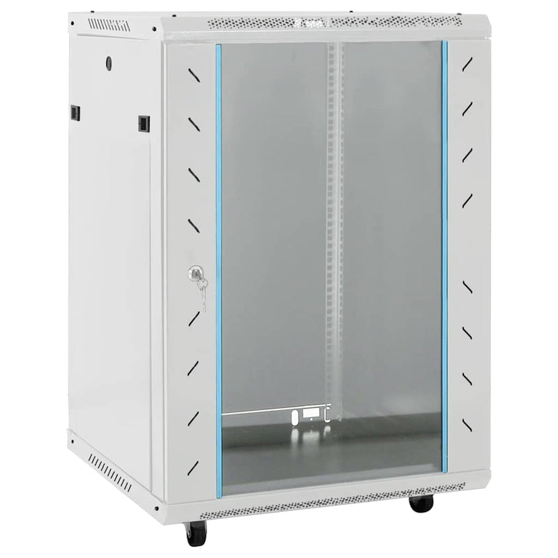 Load image into Gallery viewer, Vidaxl netwerkkast 15u 19 ip20 60x45x86 cm grijs

