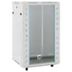 Vidaxl netwerkkast 18u 19 ip20 60x60x100 cm grijs