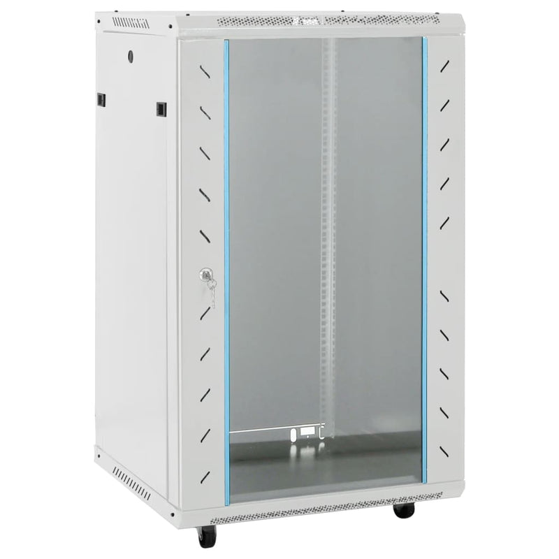 Load image into Gallery viewer, Vidaxl netwerkkast 18u 19 ip20 60x60x100 cm grijs
