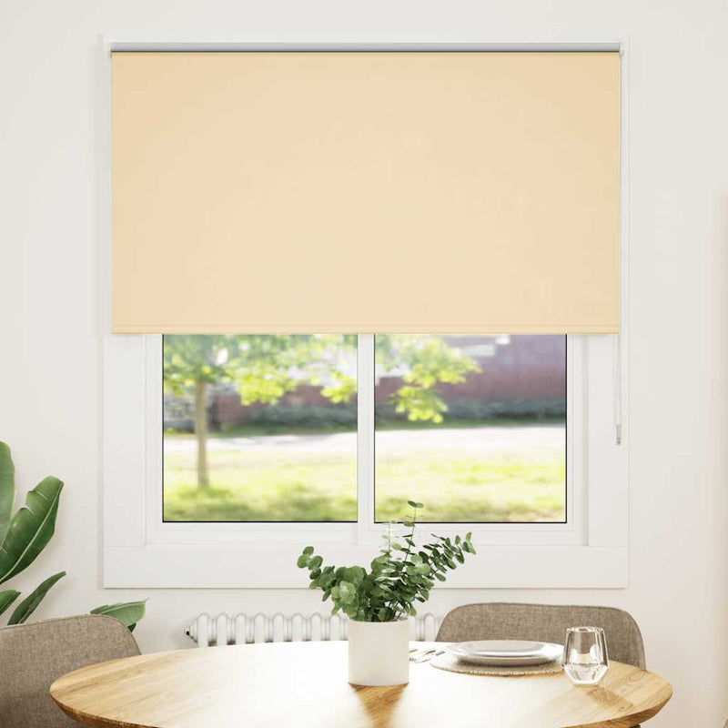 Chargez l'image dans la visionneuse de la galerie, Vidaxl rolgordijn verduisterend 130x130 cm stofbreedte 126,6 cm beige

