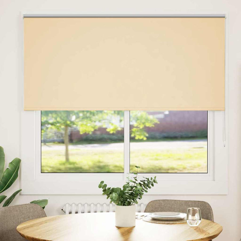 Chargez l'image dans la visionneuse de la galerie, Vidaxl rolgordijn verduisterend 150x130 cm stofbreedte 146,6 cm beige
