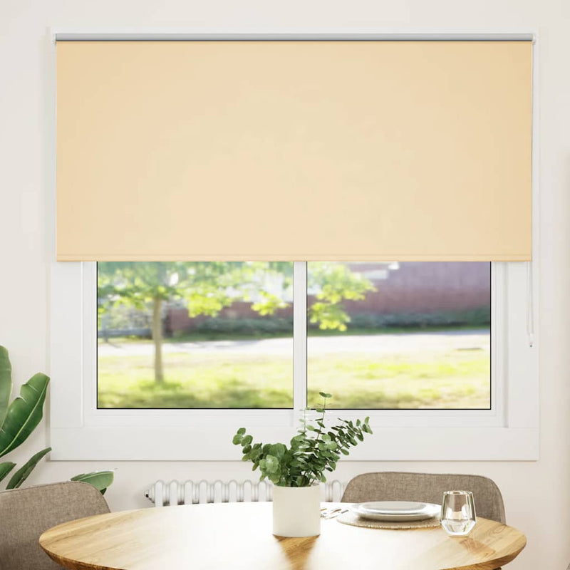 Chargez l'image dans la visionneuse de la galerie, Vidaxl rolgordijn verduisterend 165x130 cm stofbreedte 161,6 cm beige
