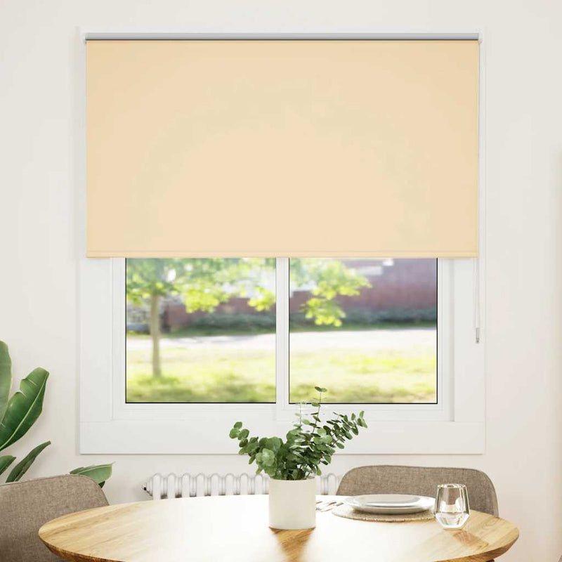 Chargez l'image dans la visionneuse de la galerie, Vidaxl rolgordijn verduisterend 140x150 cm stofbreedte 136,6 cm beige
