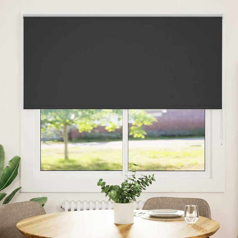 Afbeelding laden in galerijviewer, Vidaxl rolgordijn verduisterend 145x130 cm stofbreedte 141,6 cm zwart

