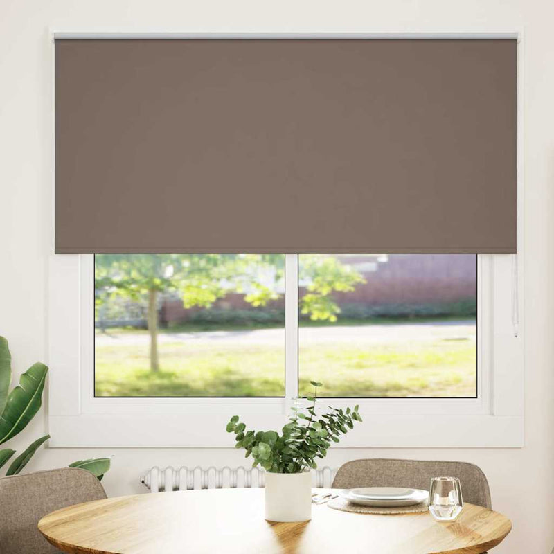 Chargez l'image dans la visionneuse de la galerie, Vidaxl rolgordijn verduisterend koffie 150x130 cm stofbreedte 146,6 cm
