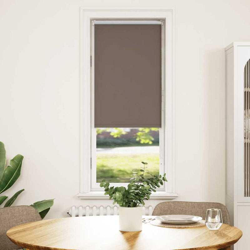 ギャラリービューアに画像をロードする, Vidaxl rolgordijn verduisterend koffie 60x150 cm stofbreedte 55,7 cm
