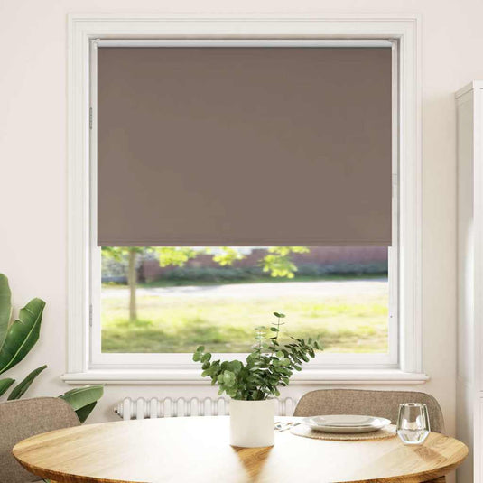 Vidaxl rolgordijn verduisterend koffie 105x150 cm stofbreedte 100,7 cm
