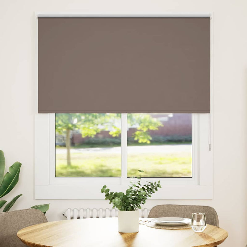 Afbeelding laden in galerijviewer, Vidaxl rolgordijn verduisterend koffie 120x150 cm stofbreedte 116,6 cm
