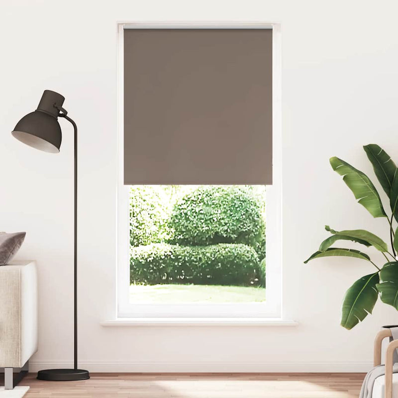 Afbeelding laden in galerijviewer, Vidaxl rolgordijn verduisterend koffie 90x230 cm stofbreedte 85,7 cm
