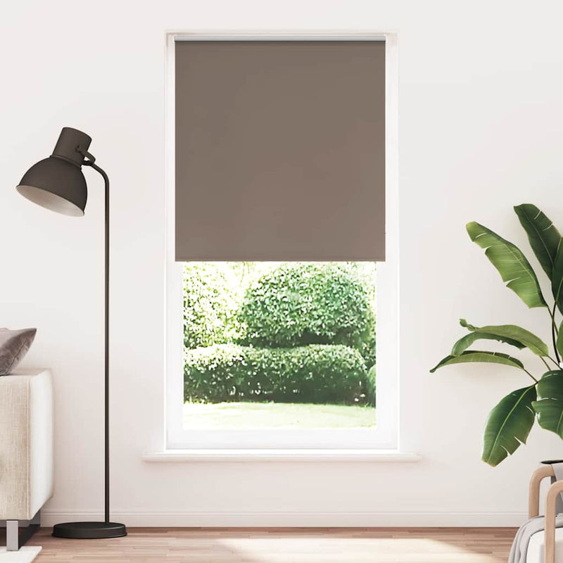 Afbeelding laden in galerijviewer, Vidaxl rolgordijn verduisterend koffie 115x230 cm stofbreedte 110,7 cm
