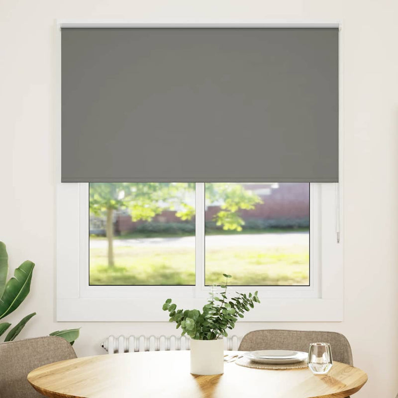 ギャラリービューアに画像をロードする, Vidaxl rolgordijn verduisterend 140x130 cm stofbreedte 136,6 cm grijs
