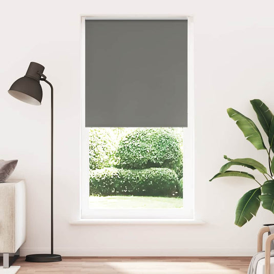 Vidaxl rolgordijn verduisterend 110x210 cm stofbreedte 105,7 cm grijs