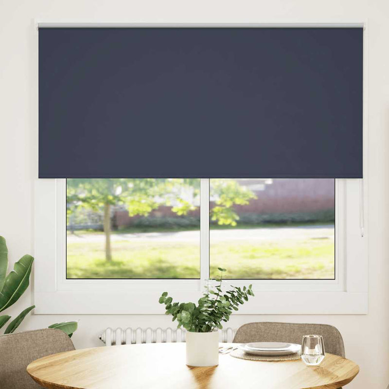 Afbeelding laden in galerijviewer, Vidaxl rolgordijn verduisterend 145x130 cm stofbreedte 141,6 cm blauw
