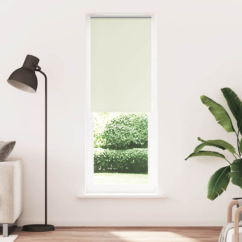 Afbeelding laden in galerijviewer, Vidaxl rolgordijn verduisterend gebroken wit 85x210 cm stofbreedte
