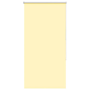 Vidaxl rolgordijn verduisterend 85x130 cm stofbreedte 80,7cm geel