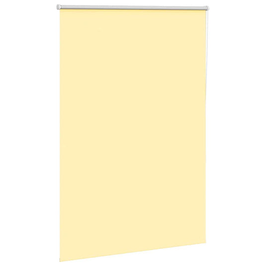 Vidaxl rolgordijn verduisterend 115x130 cm stofbreedte 110,7 cm geel