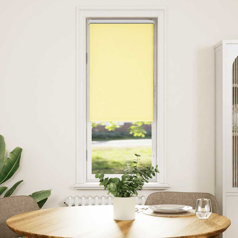Afbeelding laden in galerijviewer, Vidaxl rolgordijn 60x150 cm verduisterend stofbreedte 55,7cm geel
