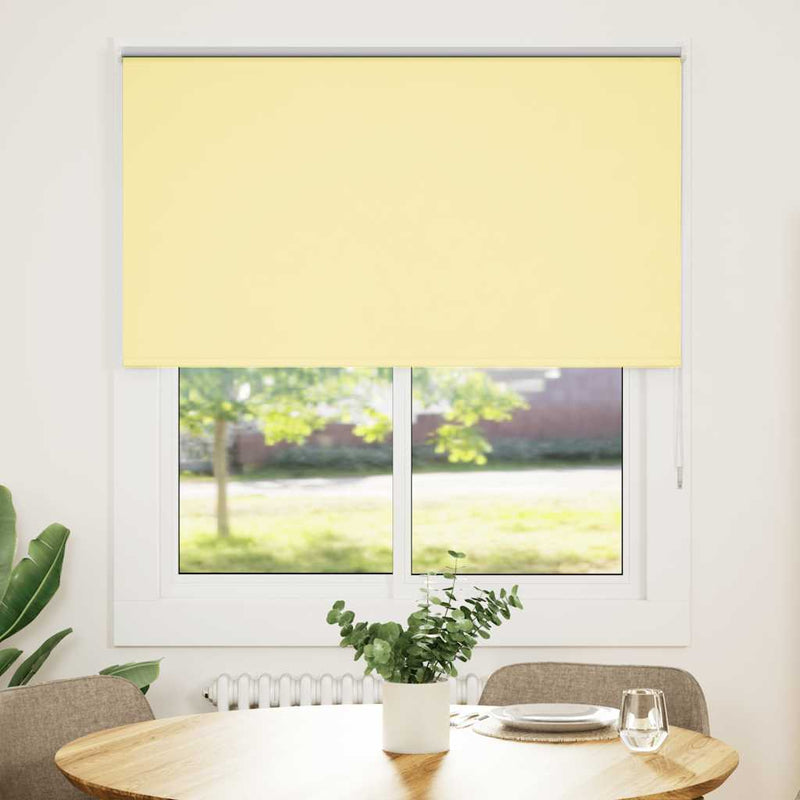 Afbeelding laden in galerijviewer, Vidaxl rolgordijn verduisterend 120x175 cm stofbreedte 116,6 cm geel
