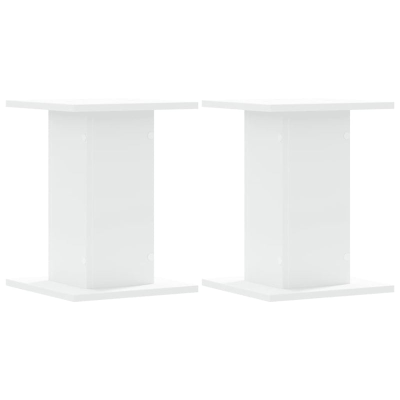 Load image into Gallery viewer, Vidaxl plantenstandaards 2 st 30x30x40 cm bewerkt hout wit
